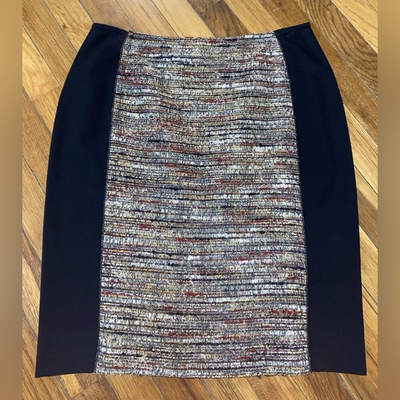 NWT $348 Lafayette 148 NY Nordstrom Eccentric Tweed Boucle Pencil Skirt 12 P - Picture 7 of 9